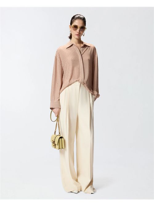 Camicia in georgette con strass PINKO | 106259A32X/Q24